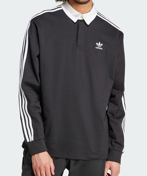 adidas（アディダス）の「adidas/ 3STRIPES RUGBY POLO 3 ポロシャツ