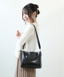 ソフト合皮あおり2WAYトート