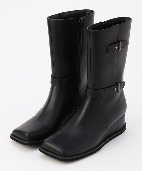 COMME CA ISM（コムサイズム）の「ミドル丈　バイカーブーツ（ブーツ・レディース・ブラック・24.5cm/22.5cm/23.5cm）」の6枚目の写真