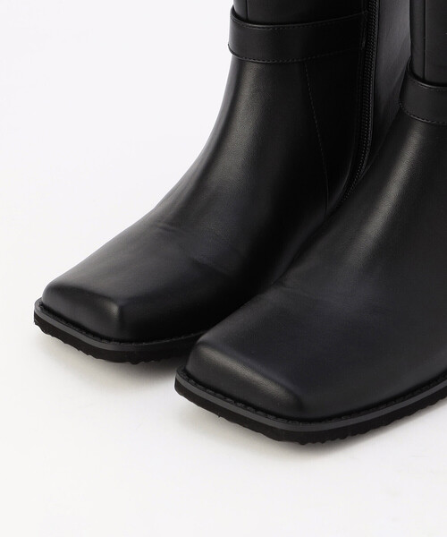 COMME CA ISM（コムサイズム）の「ミドル丈　バイカーブーツ（ブーツ・レディース・ブラック・24.5cm/22.5cm/23.5cm）」の8枚目の写真