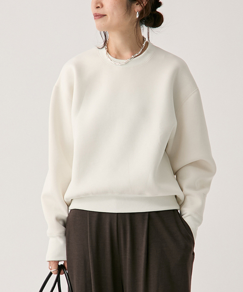 ヴェルメイユパーイエナ ハードコンパクト裏毛プルオーバー ブラック ヴェルメイユパーイエナ ハードコンパクト裏毛プルオーバー