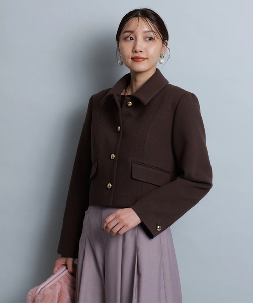 (新品)ジャスグリッティー♡クロップドジャケット＆フロントボタンミニスカート JUSGLITTY（ジャスグリッティー）の「クロップドジャケット（その他