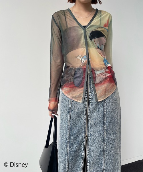 Ameri Vintage DISNEY SHEER CARDIGAN アリエル DISNEY/2WAY SHEER CARDIGAN（カーディガン/ボレロ）｜Disney