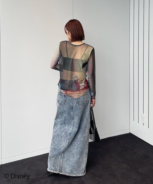 トップス Ameri DISNEY/2WAY SHEER CARDIGAN DISNEY/2WAY SHEER CARDIGAN