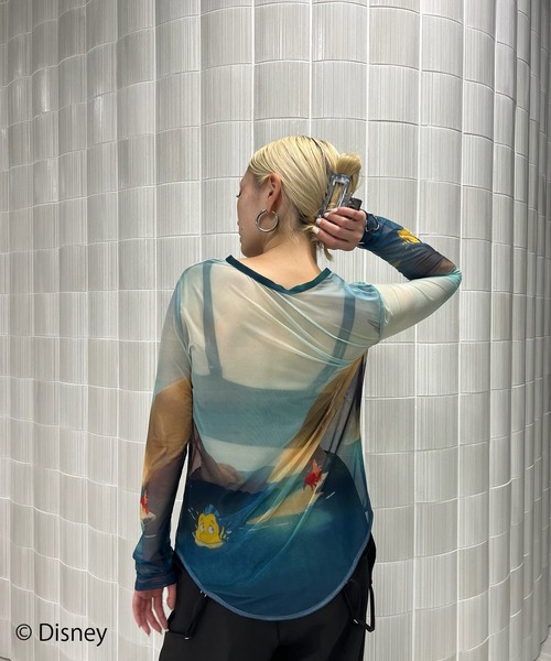 DISNEY 2WAY SHEER CARDIGAN ブルー　アリエル DISNEY/2WAY SHEER CARDIGAN（カーディガン/ボレロ）｜Disney
