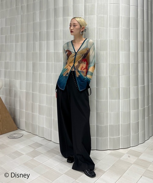 Disney（ディズニー）の「DISNEY/2WAY SHEER CARDIGAN（カーディガン/ボレロ・レディース・ブルー/ブラウン・FREE）」の9枚目の写真