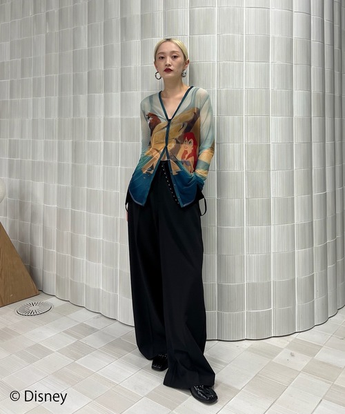 DISNEY 2WAY SHEER CARDIGAN ブルー　アリエル DISNEY/2WAY SHEER CARDIGAN（カーディガン/ボレロ）｜Disney