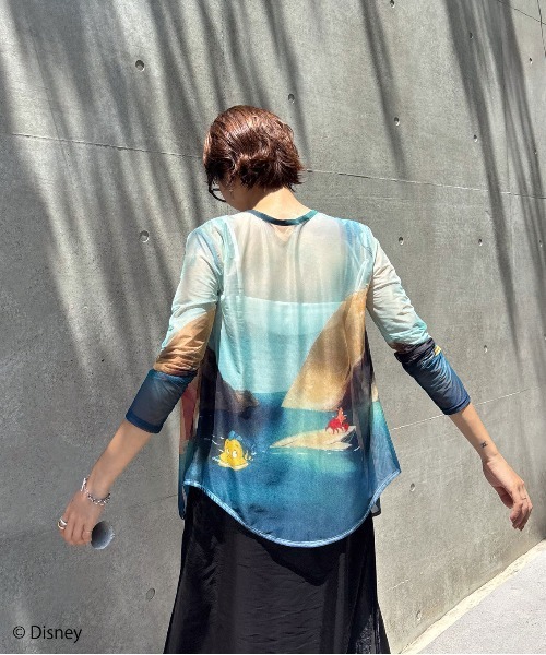 DISNEY 2WAY SHEER CARDIGAN ブルー　アリエル DISNEY/2WAY SHEER CARDIGAN（カーディガン/ボレロ）｜Disney