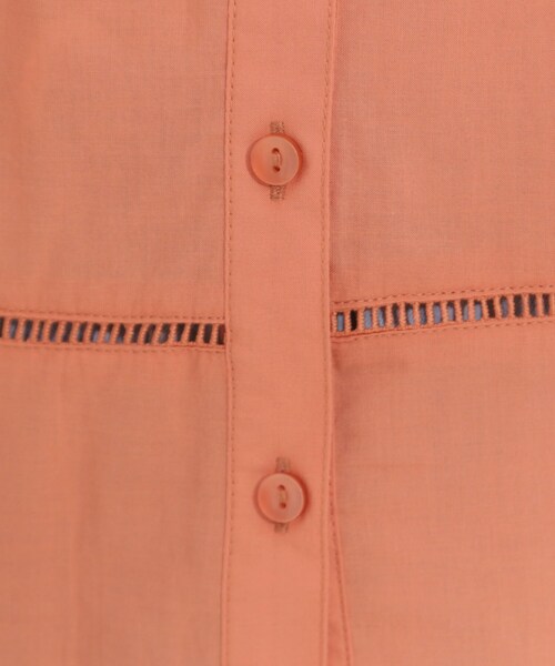 SHOO・LA・RUE（シューラルー）の「【S-LL/6分袖】レースデザインで華やか見え お袖刺繍ブラウス（シャツ/ブラウス・レディース・ホワイト/オレンジ/ブラック・01/02/03/04）」の22枚目の写真