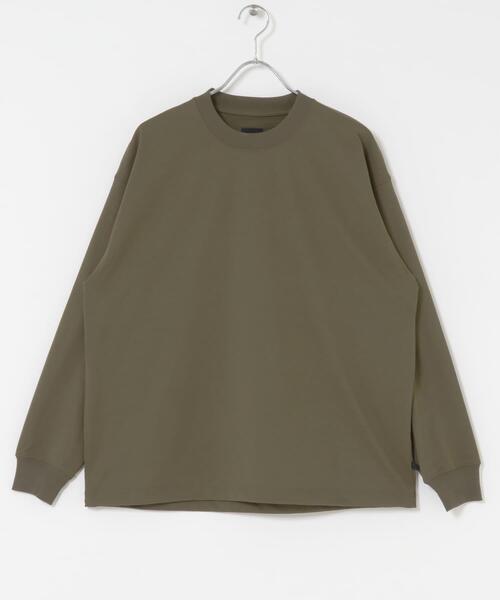 DAIWA PIER39(ダイワピア39)の「DAIWA PIER39 TECH DRAWSTRING TEE L/S(Tシャツ/カットソー・メンズ・カーキ/ブラック/ライトグレー/ホワイト・MEDIUM/SMALL/X-LARGE/LARGE)」の7枚目の写真