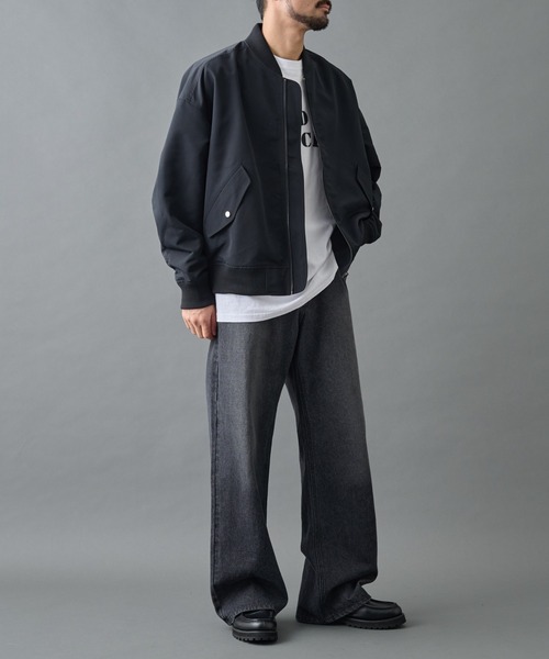 COLONY 2139（コロニートゥーワンスリーナイン）の「BIG MA-1（MA-1・メンズ・ブラック/グレイッシュベージュ・MEDIUM/LARGE）」の18枚目の写真