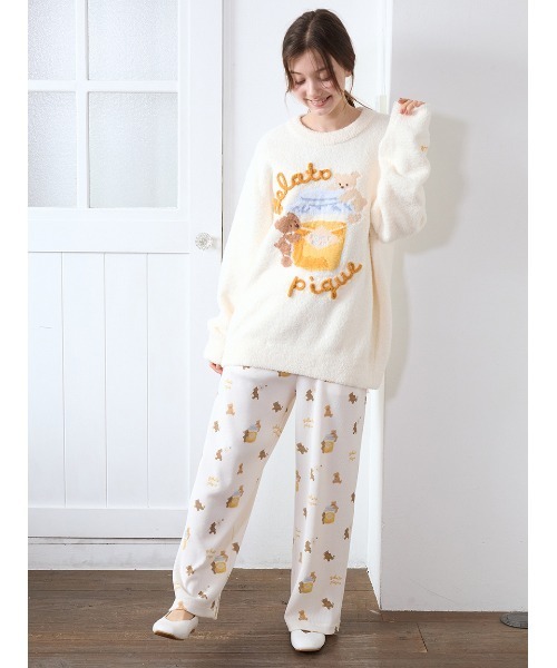 ベビモコはちみつベアジャガードプルオーバー（ルームウェア