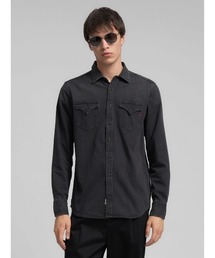 REPLAY | ブラックデニム ウエスタンシャツ(シャツ/ブラウス)