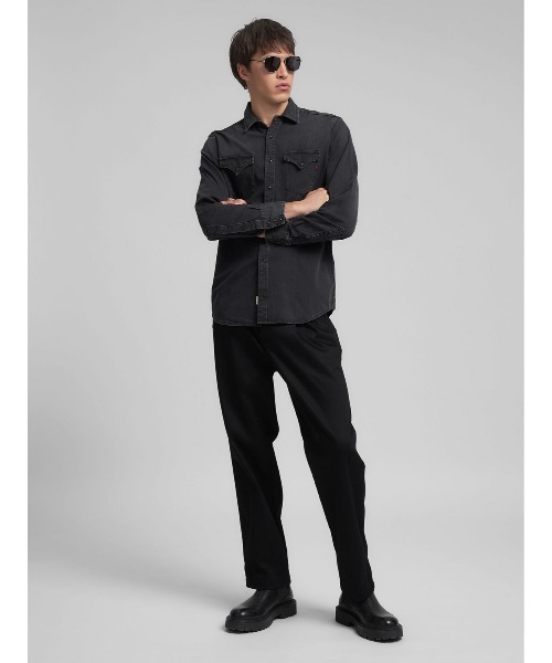 REPLAY（リプレイ）の「ブラックデニム ウエスタンシャツ（シャツ/ブラウス・メンズ・ブラック・SMALL/X-LARGE/LARGE/MEDIUM）」の7枚目の写真