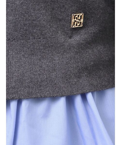 ペプラムドッキングニットカーディガン（ニット/セーター