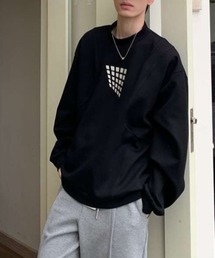 幾何プリントスウェット