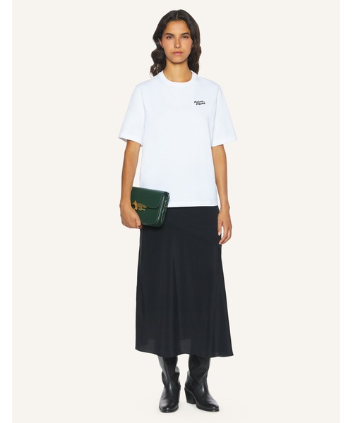 Maison Kitsune(メゾンキツネ)の「MAISON KITSUNE HANDWRITING COMFORT TEE-SHIRT(Tシャツ/カットソー・レディース・アイボリー/ネイビー/ライトグリーン系/ホワイト/ブラック×ホワイト・S/M/L/XXS/XS)」の13枚目の写真