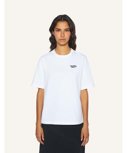Maison Kitsune(メゾンキツネ)の「MAISON KITSUNE HANDWRITING COMFORT TEE-SHIRT(Tシャツ/カットソー・レディース・アイボリー/ネイビー/ライトグリーン系/ホワイト/ブラック×ホワイト・S/M/L/XXS/XS)」の14枚目の写真
