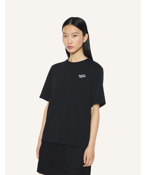 Maison Kitsune(メゾンキツネ)の「MAISON KITSUNE HANDWRITING COMFORT TEE-SHIRT(Tシャツ/カットソー・レディース・アイボリー/ネイビー/ライトグリーン系/ホワイト/ブラック×ホワイト・S/M/L/XXS/XS)」の21枚目の写真