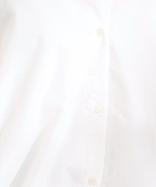 DRESKIP（ドレスキップ）の「【S-LL】インせず着られる 裾バルーンシャツ（シャツ/ブラウス・レディース・ダークブラウン/ライトブルー/オフホワイト・01/02/03/04）」の5枚目の写真