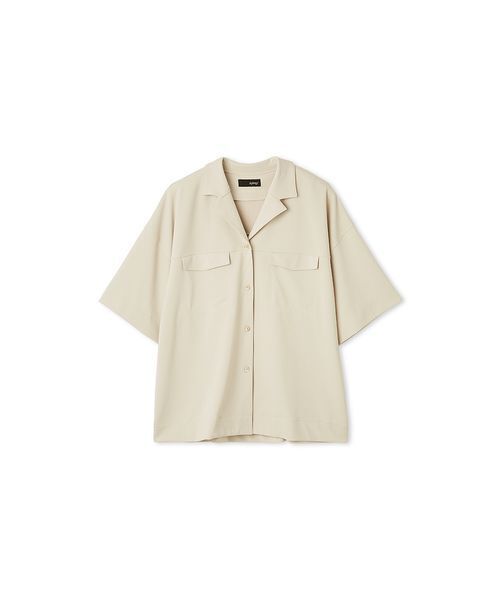 styling/（スタイリング）の「【セットアップ対応】ジョーゼットオープンカラーシャツ（シャツ/ブラウス・レディース・ブラック/ライトベージュ・F）」の11枚目の写真