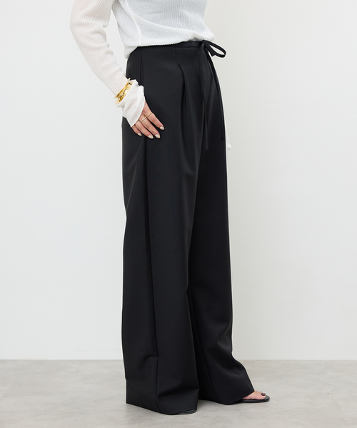 Deuxieme Classe(ドゥーズィエムクラス)の「【ROHE/ロヘ】RELAXED DRAWSTRING TROUSERS(その他パンツ・レディース・ブラック・34/36)」の3枚目の写真