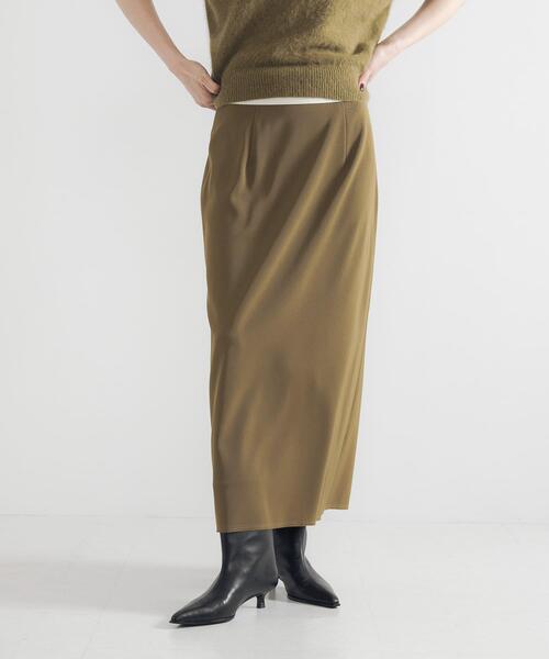 URBAN RESEARCH(アーバンリサーチ)の「マーベルトストレートミディスカート(スカート・レディース・カーキ/スミクロ・36/38)」の4枚目の写真