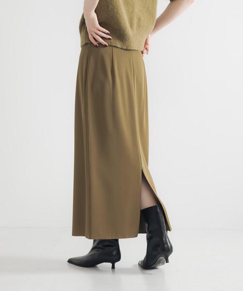 URBAN RESEARCH(アーバンリサーチ)の「マーベルトストレートミディスカート(スカート・レディース・カーキ/スミクロ・36/38)」の6枚目の写真
