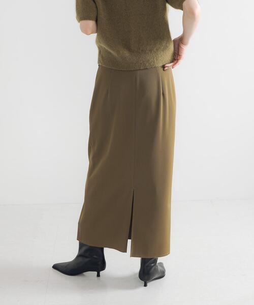 URBAN RESEARCH(アーバンリサーチ)の「マーベルトストレートミディスカート(スカート・レディース・カーキ/スミクロ・36/38)」の7枚目の写真