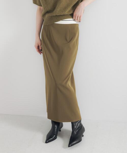 URBAN RESEARCH(アーバンリサーチ)の「マーベルトストレートミディスカート(スカート・レディース・カーキ/スミクロ・36/38)」の8枚目の写真