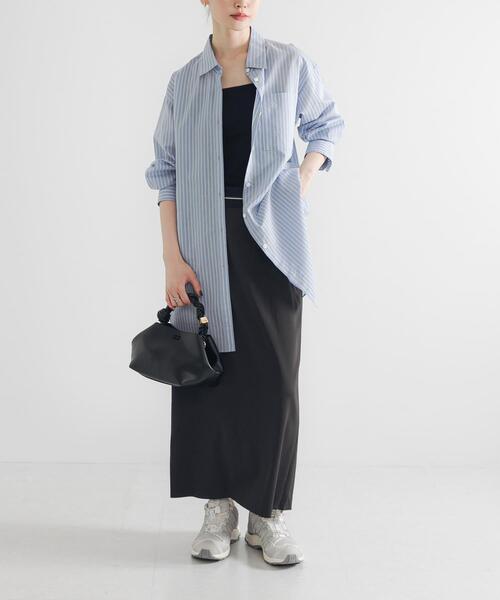 URBAN RESEARCH(アーバンリサーチ)の「マーベルトストレートミディスカート(スカート・レディース・カーキ/スミクロ・36/38)」の12枚目の写真