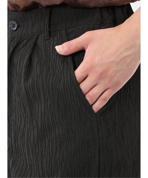 m.f.editorial（エムエフエディトリアル）の「【楊柳 ストレッチ】m.f.エディトリアル メンズ イージーパンツ（その他パンツ・メンズ・ブラック/ホワイト・LARGE/MEDIUM）」の14枚目の写真