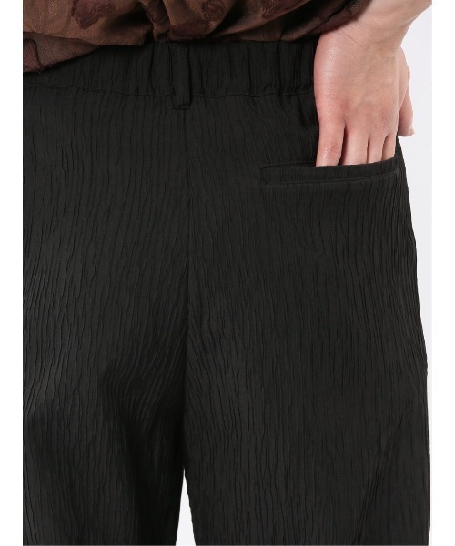 m.f.editorial（エムエフエディトリアル）の「【楊柳 ストレッチ】m.f.エディトリアル メンズ イージーパンツ（その他パンツ・メンズ・ブラック/ホワイト・LARGE/MEDIUM）」の15枚目の写真