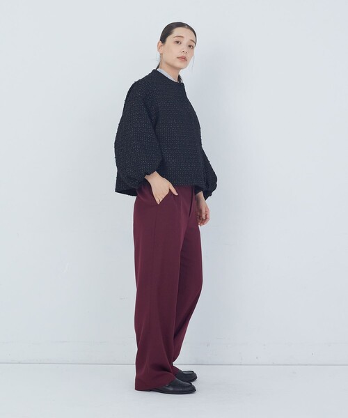 ADIEU TRISTESSE(アデュートリステス)の「TWビエラパンツ(その他パンツ・レディース・ブラック/グレー/ボルドー・38)」の5枚目の写真