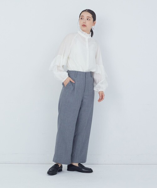 ADIEU TRISTESSE(アデュートリステス)の「TWビエラパンツ(その他パンツ・レディース・ブラック/グレー/ボルドー・38)」の14枚目の写真