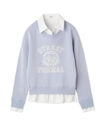 ペプラムアシメニットプルオーバー（ニット/セーター）｜SNIDEL