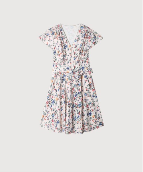 LA POMME petit ラポミプチ　デイジータイードラップワンピース　新品 LA POMME petit ラポミプチ デイジータイードラップワンピース