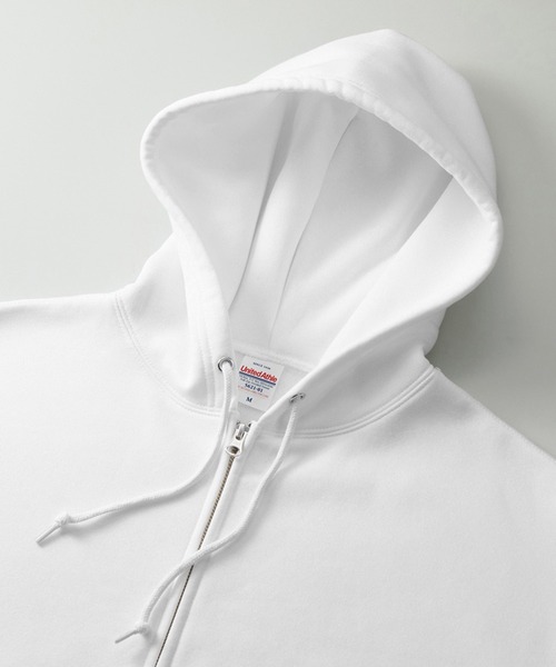 United Athle（ユナイテッドアスレ）の「トレンドのワイド&ショートシルエット【United Athle】10.0オンス T/C ボックスシルエット スウェット フルジップ パーカ（裏起毛）ダブルジップ 短丈 ショート丈 羽織  5621（パーカー・メンズ・ネイビー/スミクロ/ホワイト/ブラック/アッシュグレー・S/M/L/XL）」の7枚目の写真