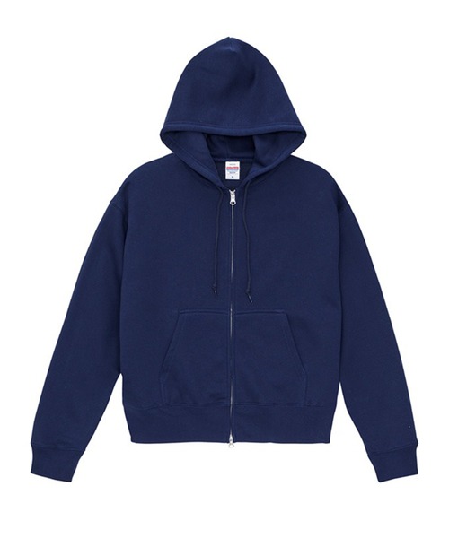 United Athle（ユナイテッドアスレ）の「トレンドのワイド&ショートシルエット【United Athle】10.0オンス T/C ボックスシルエット スウェット フルジップ パーカ（裏起毛）ダブルジップ 短丈 ショート丈 羽織  5621（パーカー・メンズ・ネイビー/スミクロ/ホワイト/ブラック/アッシュグレー・S/M/L/XL）」の14枚目の写真