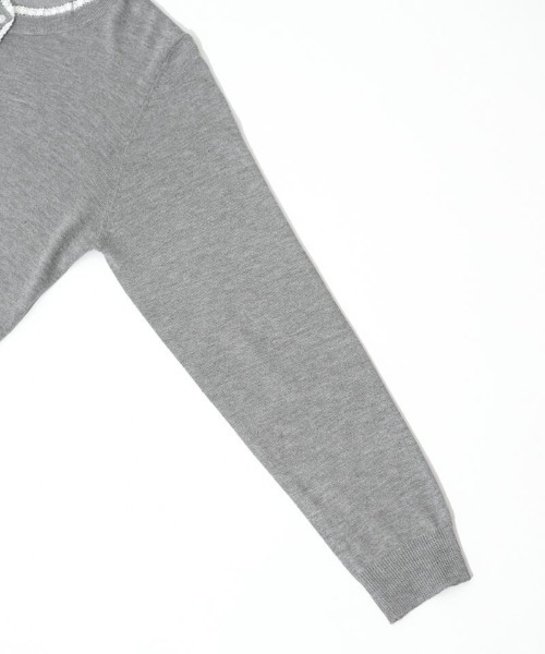 flower（フラワー）の「タイニーフリルカーディガン（カーディガン/ボレロ・レディース・グレー/ブラック・FREE）」の21枚目の写真