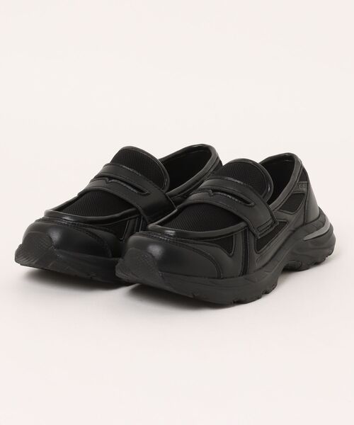 VINCULUM（ウィンクルム）の「【VINCULUM】<軽量>スニーカーソールメッシュローファー(755112)（スニーカー・レディース・ブラック系その他2・39/37/36/38）」の3枚目の写真