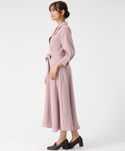 MISCH MASCH(ミッシュマッシュ)の「WEB限定 テーラードフレアワンピース(ワンピース・レディース・ネイビー/ピンク・フリ-)」の16枚目の写真