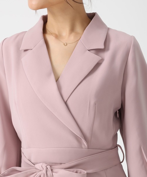 MISCH MASCH(ミッシュマッシュ)の「WEB限定 テーラードフレアワンピース(ワンピース・レディース・ネイビー/ピンク・フリ-)」の18枚目の写真