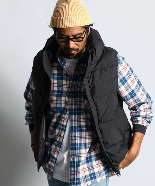 VOLUME NECK DOWN VEST：ボリュームネック ダウンベスト ライト