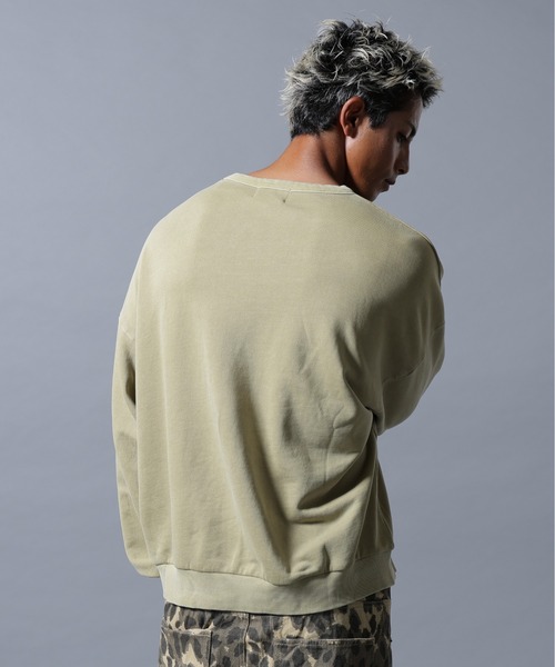 DANKE SCHON（ダンケシェーン）の「【WEB&DEPOT限定】DankeSchon/ダンケシェーン/PIGMENT SWEAT SMILE（スウェット・メンズ・ブラック/ベージュ・L/M）」の17枚目の写真