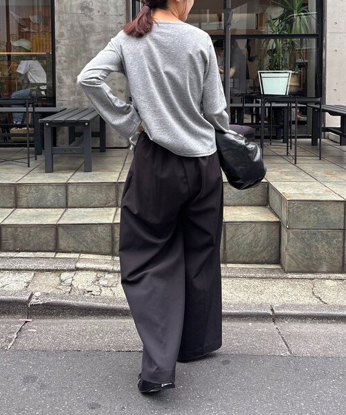 即購入OK カプリシュレマージュ　ドロストリブTシャツ ドロストリブTシャツ（Tシャツ/カットソー）｜CAPRICIEUX LE