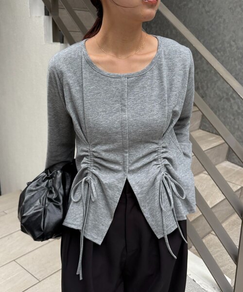 即購入OK カプリシュレマージュ　ドロストリブTシャツ ドロストリブTシャツ（Tシャツ/カットソー）｜CAPRICIEUX LE'MAGE