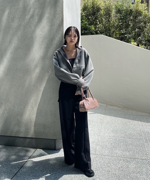 BONBOM×Ameri BONDING CORSET PARKA ネイビー BONBOM×Ameri BONDING CORSET PARKA