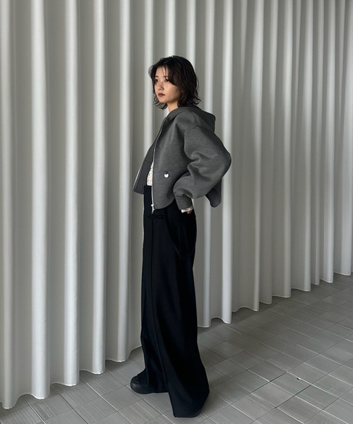 BONBOM（ボンボム）の「BONBOM×Ameri BONDING CORSET PARKA（パーカー・レディース・グレー/ネイビー・FREE）」の20枚目の写真