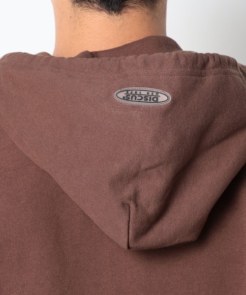 DISCUS（ディスカス）の「DISCUS(ディスカス）×GrandPARK（グランドパーク）別注USAコットンジップフーディ（ベスト・メンズ・ブラック/ブラウン/オートミール・LARGE/MEDIUM）」の5枚目の写真